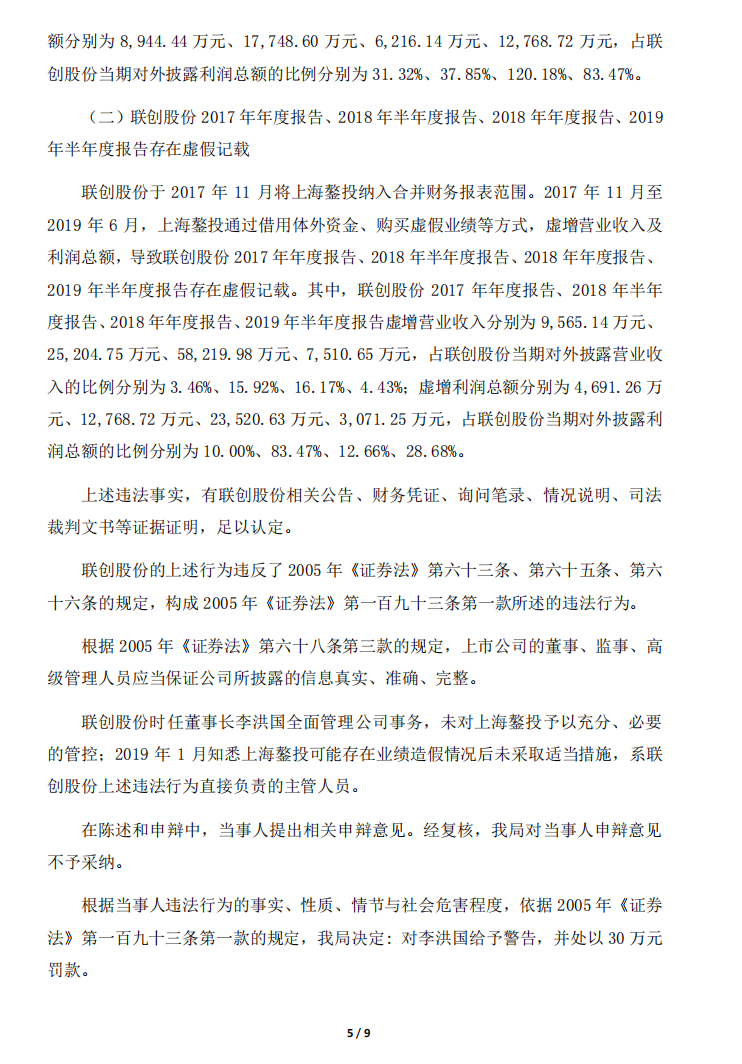 ST联创：关于公司及相关当事人收到中国证券监督管理委员会《行政处罚决定书》的公告5.png