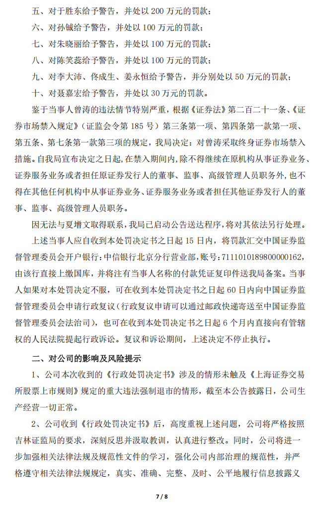 ST华微：吉林华微电子股份有限公司关于收到中国证券监督管理委员会吉林监管局《行政处罚决定书》的公告7.png