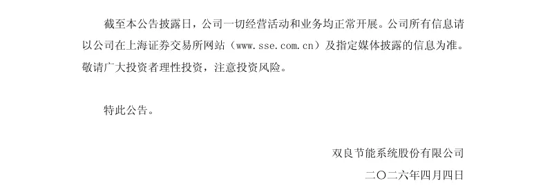 【正式处罚】双良节能收到《行政处罚决定书》的公告（2026/4/4）