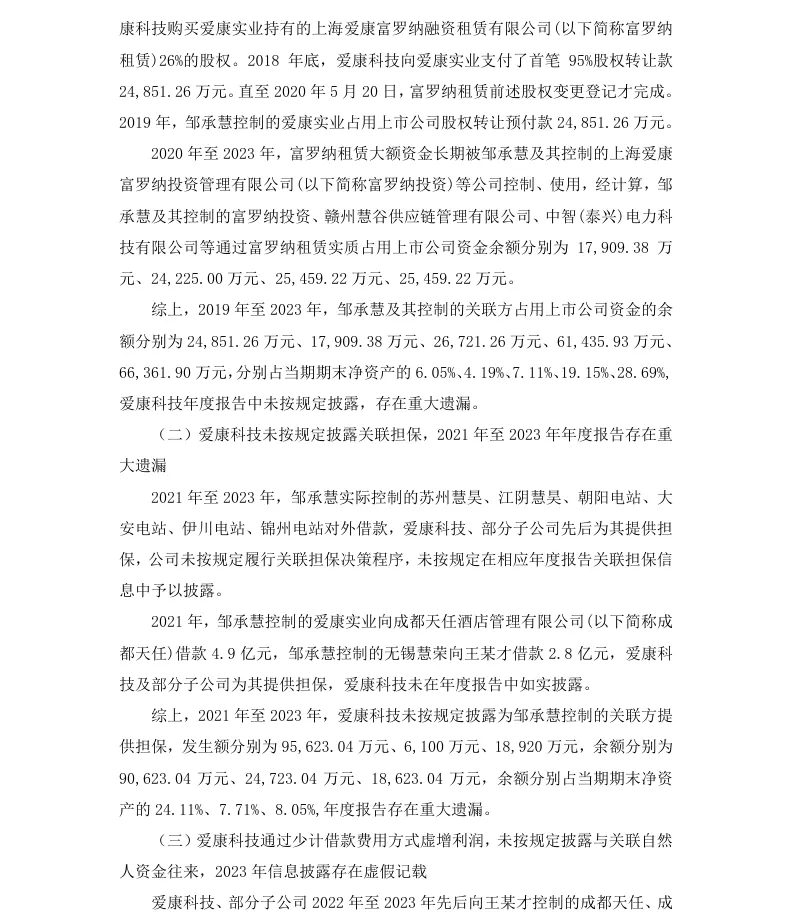 【正式处罚】ST爱康收到《行政处罚决定书》的公告（2025/11/28）