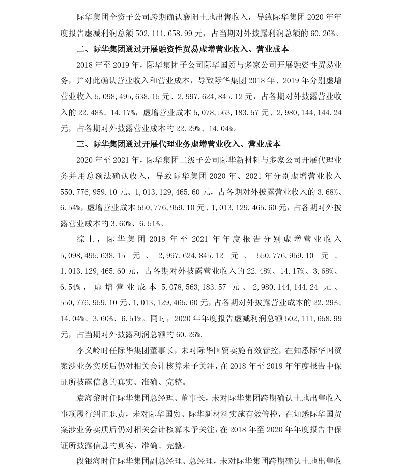 【正式处罚】际华集团收到《行政处罚决定书》的公告（2026/7/30）